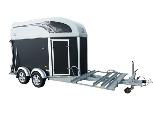 Atec paardentrailer met koetsendrager